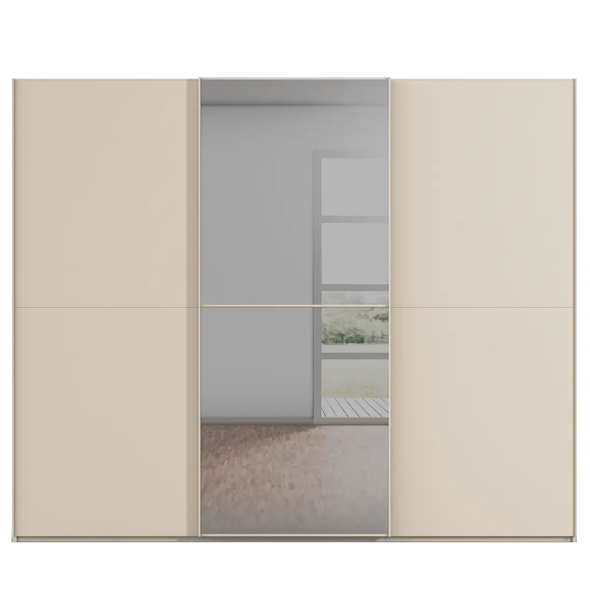 rauch Orange Schwebetürenschrank Lagaro 242cm Beige/Champagner | Beige