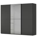 Schwebetürenschrank Lagaro 271cm Schwarz/Graphit Classic