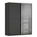Schwebetürenschrank Lagaro | Schwarz