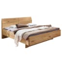 Bettgestell mit Holzkopfteil 200 x 220cm | Holztöne