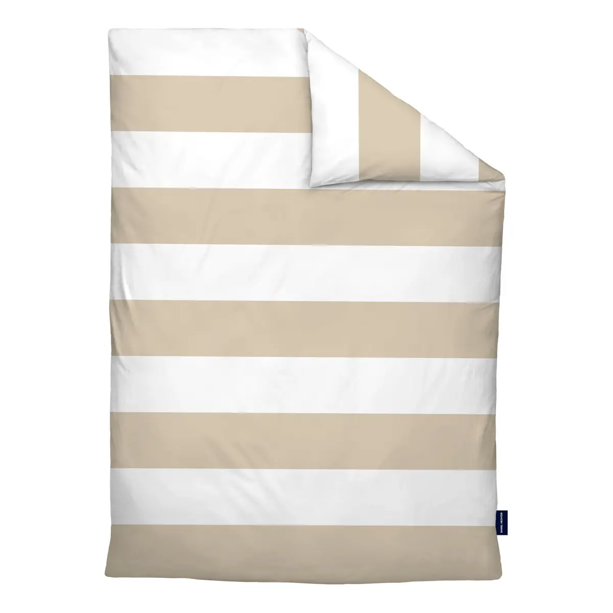 Renforcé Bettwäsche Block Streifen | Beige