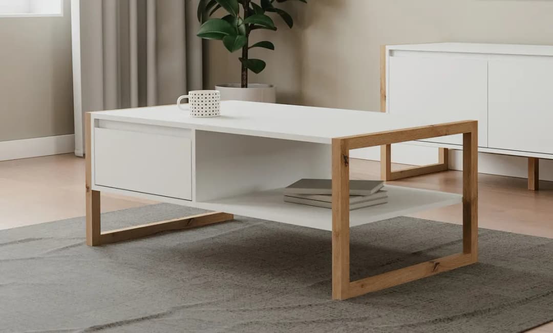 Red Living Couchtisch Denville | Mehrfarbig