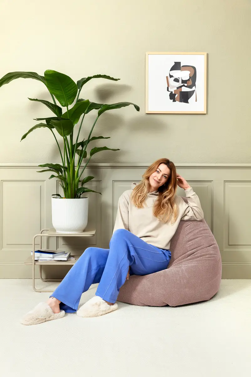 Sitzsack BeanBag COMODO XL Rot/Altrosa | Mehrfarbig