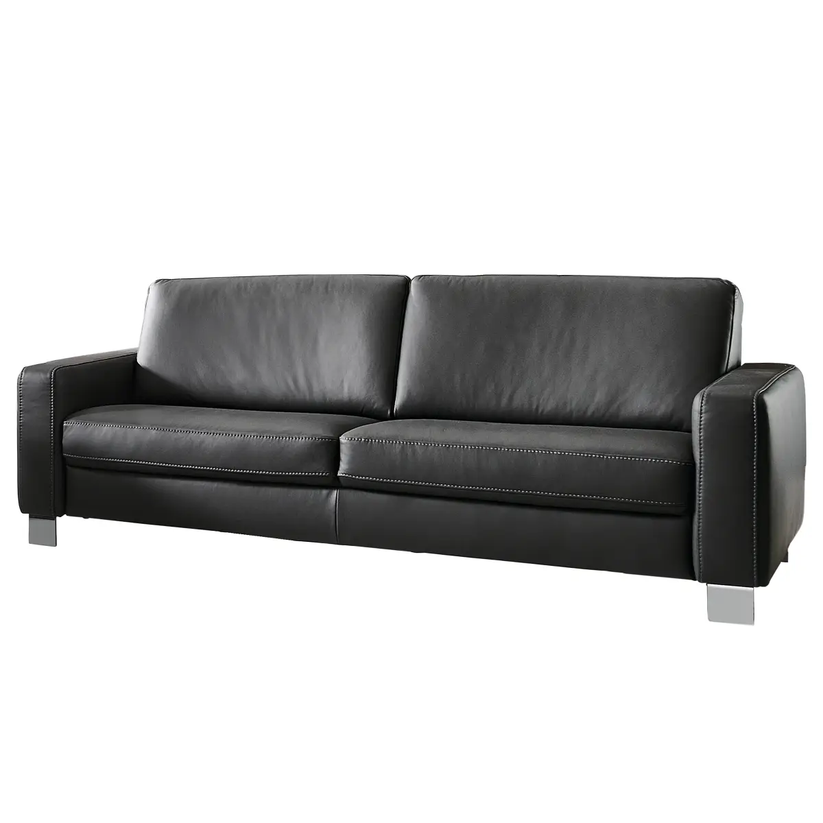 home24 3-Sitzer Sofa SC Vital | Schwarz