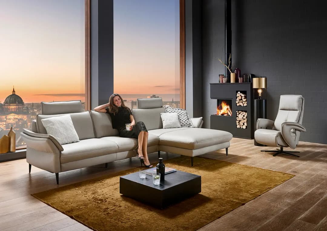 Ecksofa Bern | Grau