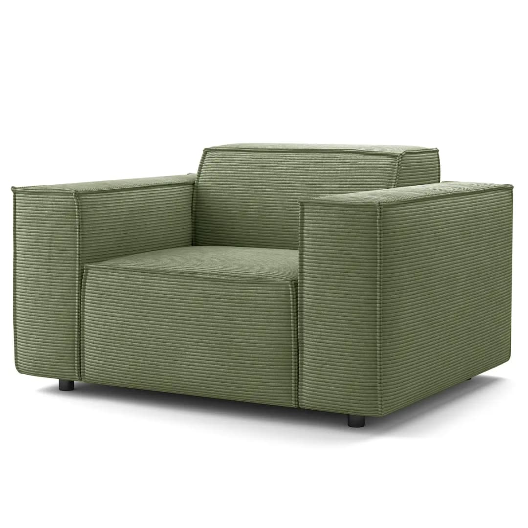 Sessel Grün Cordstoff Scilla | Grün