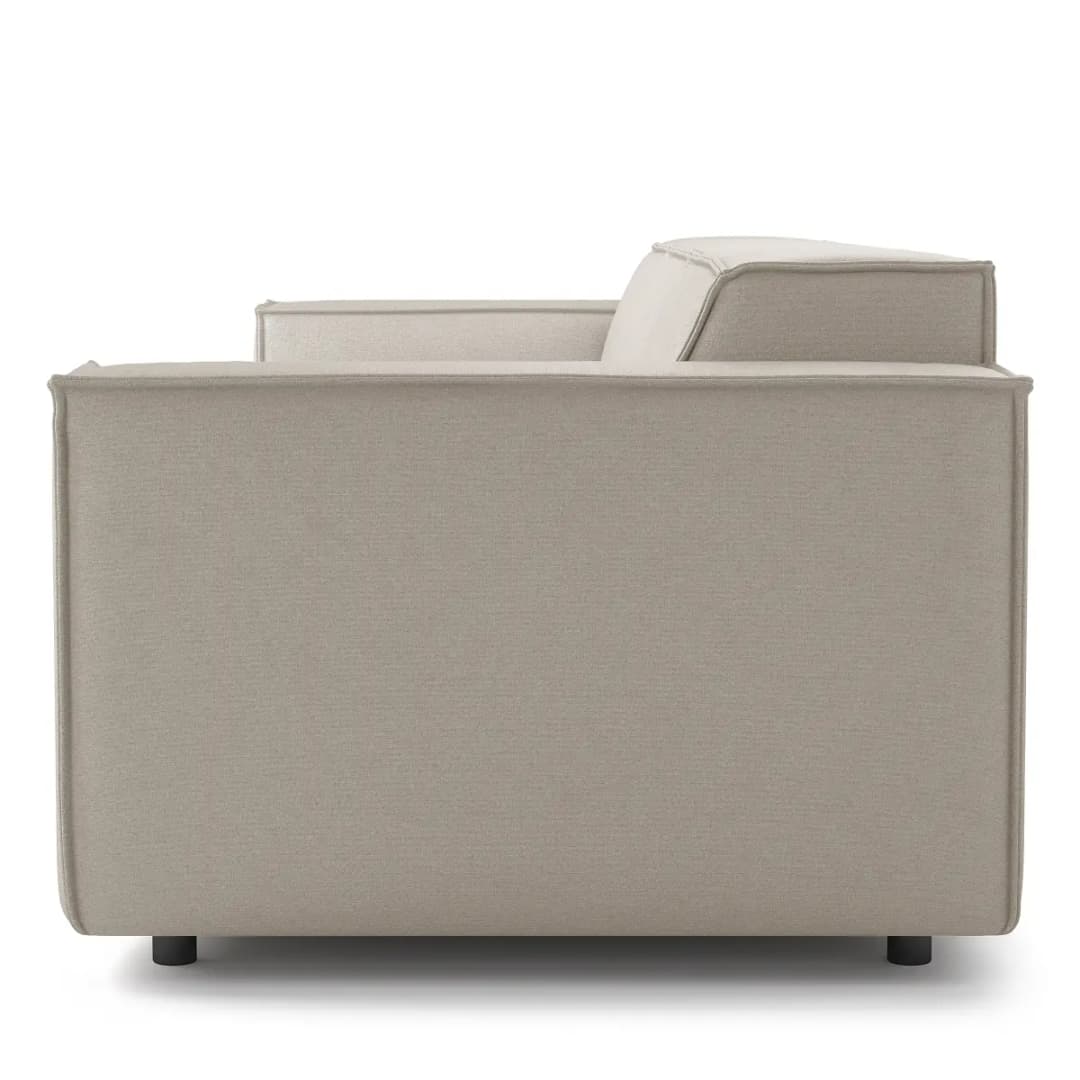 3-Sitzer Sofa Grau Webstoff Liane | Grau