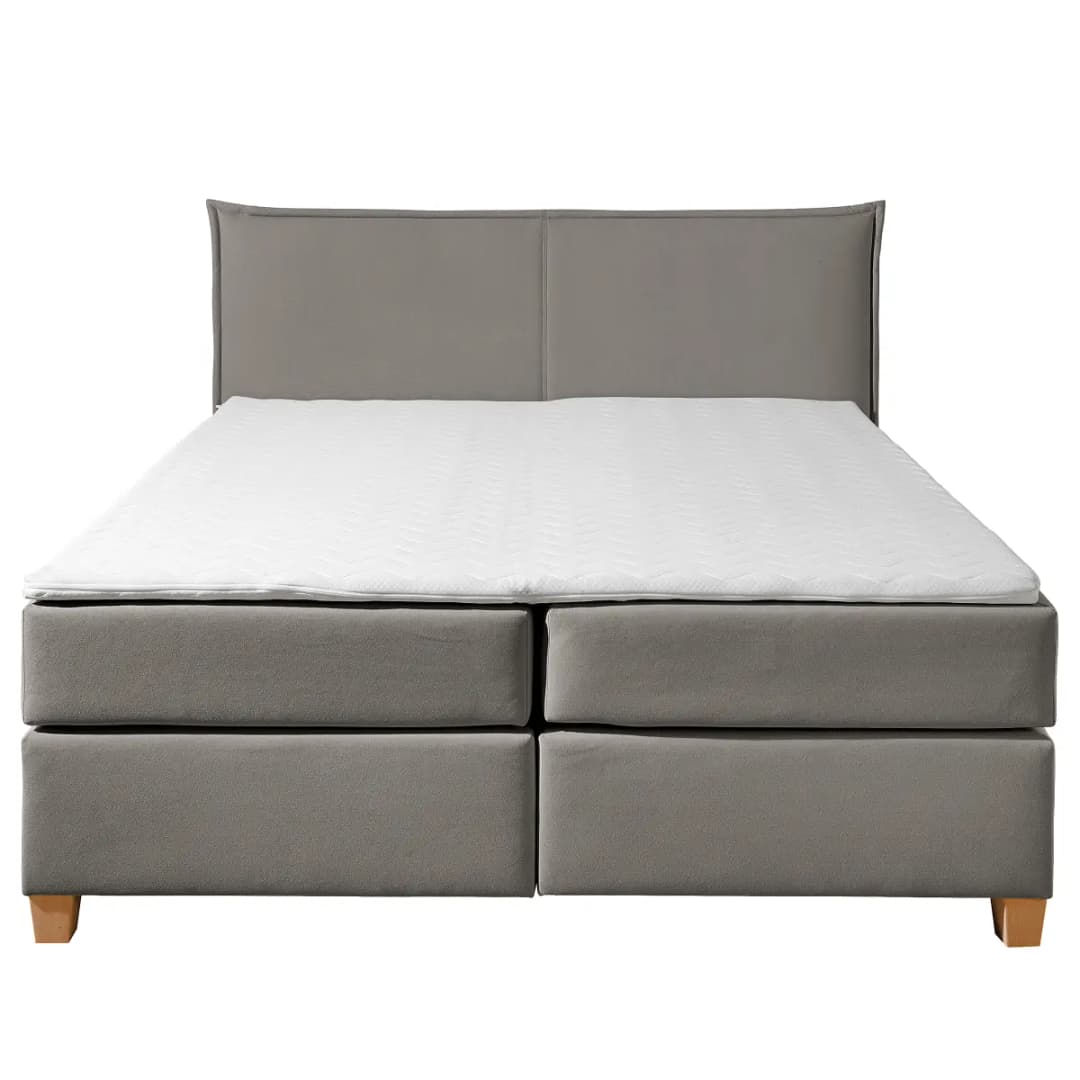 Norrwood Boxspringbett Flyndra 200x200cm Grau | Grau