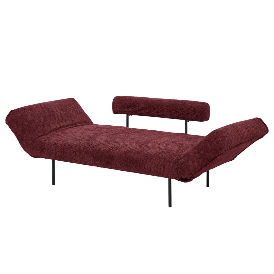 Schlafsofa Rot Chenille Francie | Rot