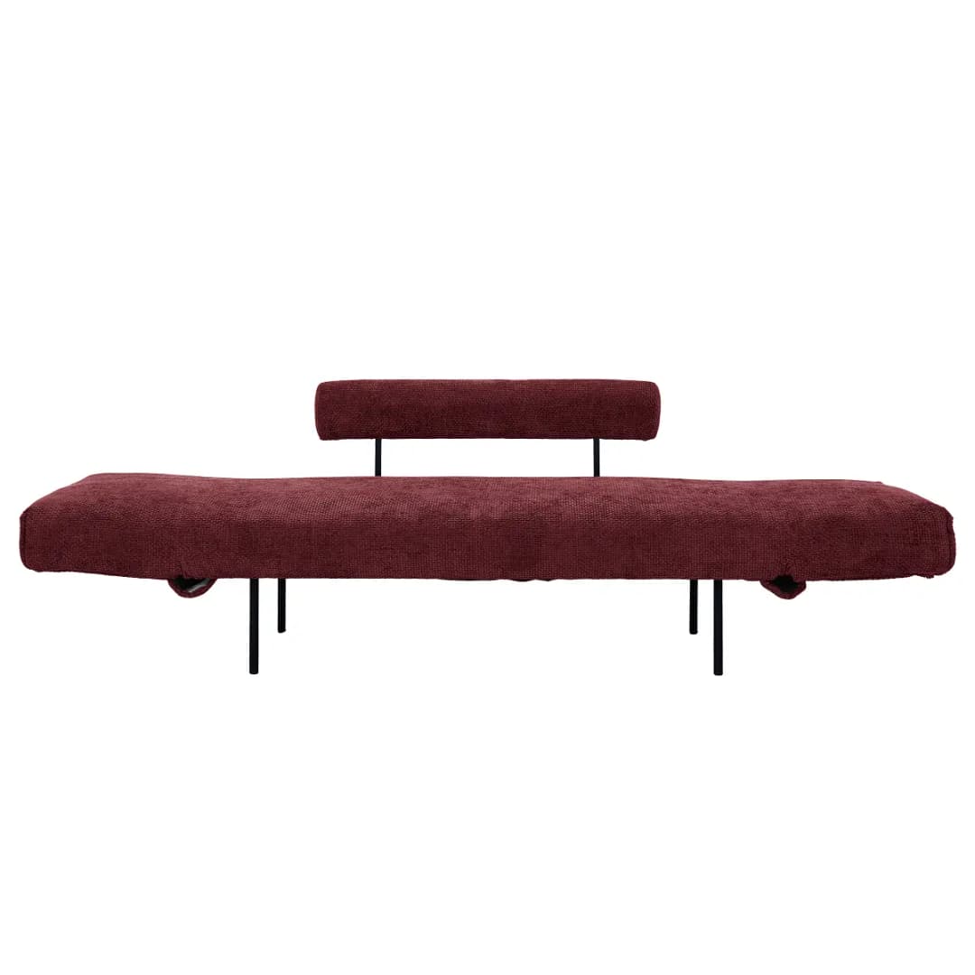 Schlafsofa Rot Chenille Francie | Rot