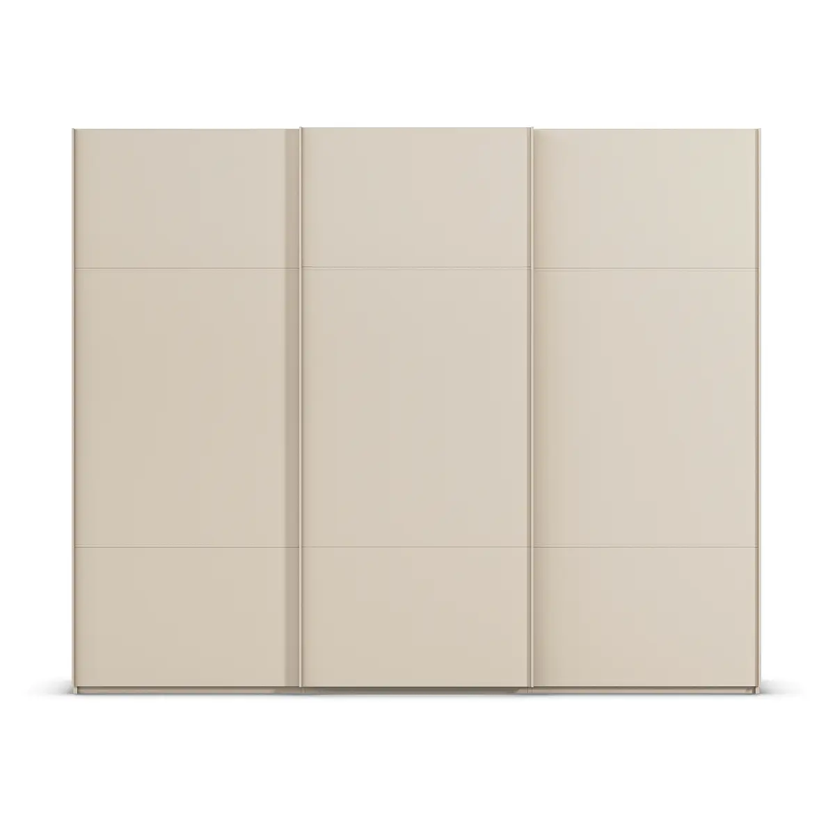 Schwebetürenschrank Covalo 271cm Beige/Champagner Beige ohne