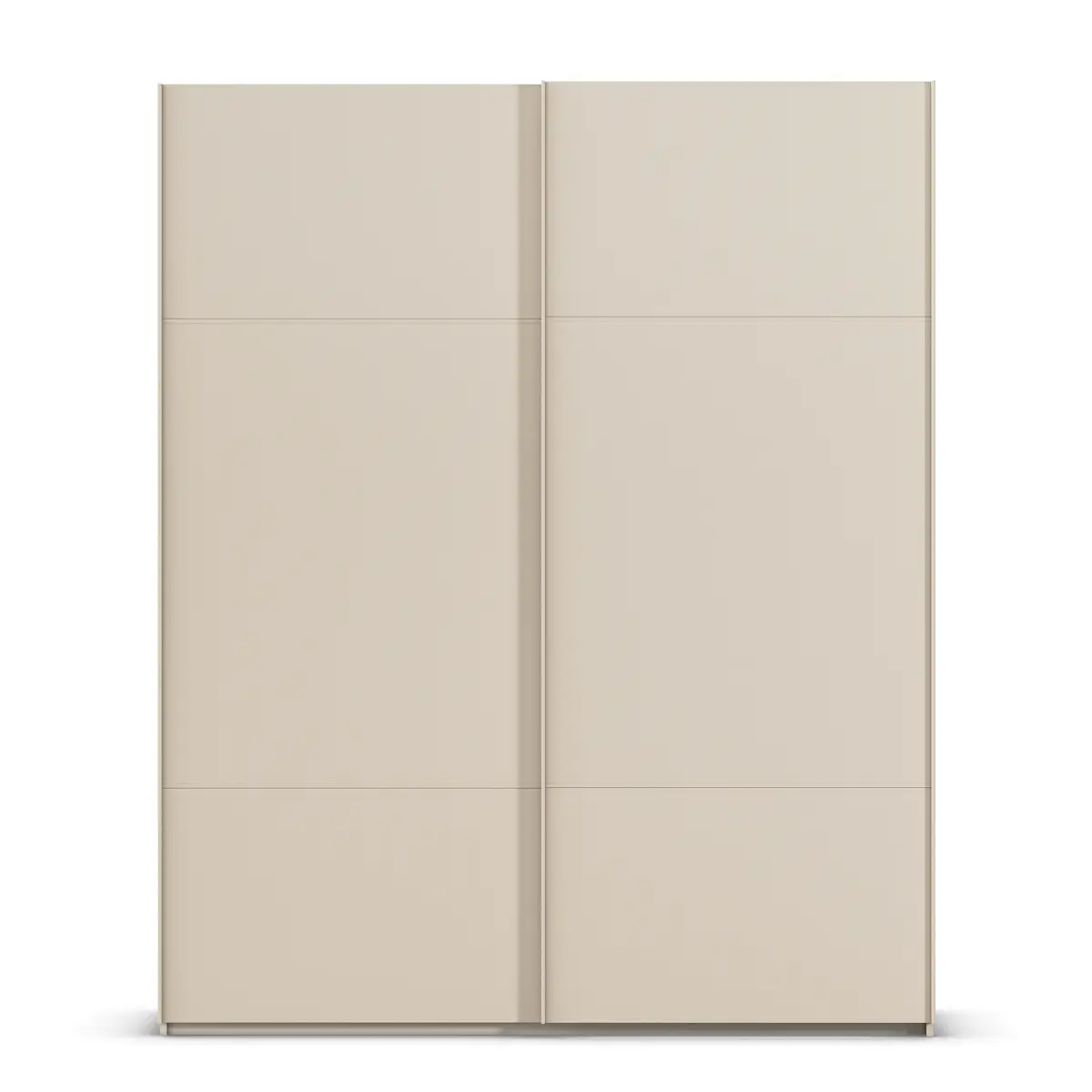 Schwebetürenschrank Covalo 301cm Beige/Champagner Chrom mit | Beige