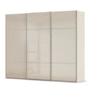 rauch Orange Schwebetürenschrank Covalo mit Glasfront 271cm | Beige