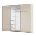 rauch Orange Schwebetürenschrank Covalo mit Glasfront 271cm | Beige