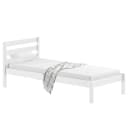 Vipack Pino Einzelbett 90 x 200cm Weiß/Kiefer Weiß | Holztöne