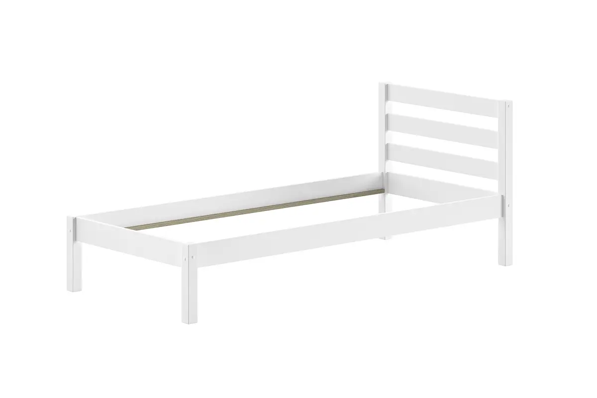 Vipack Pino Einzelbett 90 x 200cm Weiß/Kiefer Weiß | Holztöne