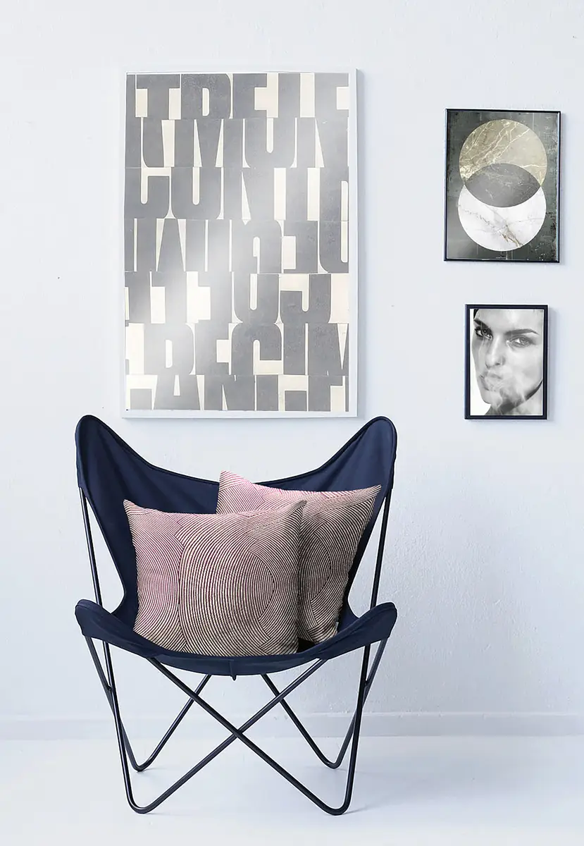 Kissenbezug Loft Style Violett/Mauve 49 x 49cm Mischgewebe
