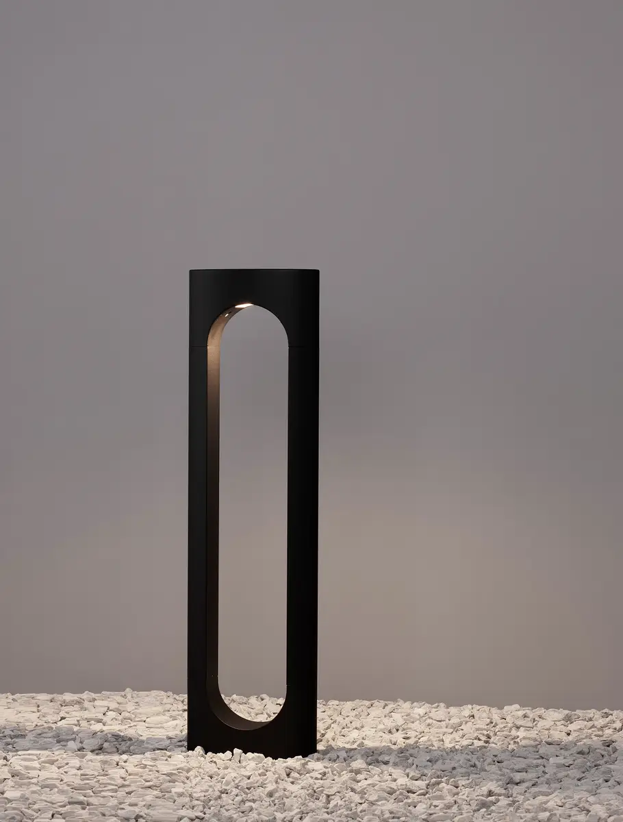 Wegeleuchte Portal 65cm Schwarz/Schwarz | Schwarz