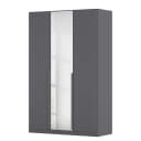 Rauch Orange Drehtürenschrank Quadra mit Spiegel 136cm Grau | Grau