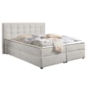 Boxbett Clonaslee 160 x 200cm Strukturstoff Cosma Grau | Grau