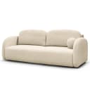 Schlafsofa mit Bettkasten Beige Bouclé Stoff Loira | Beige