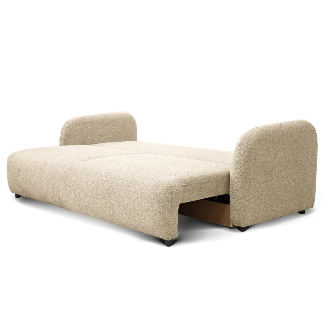 Schlafsofa mit Bettkasten Loira | Beige