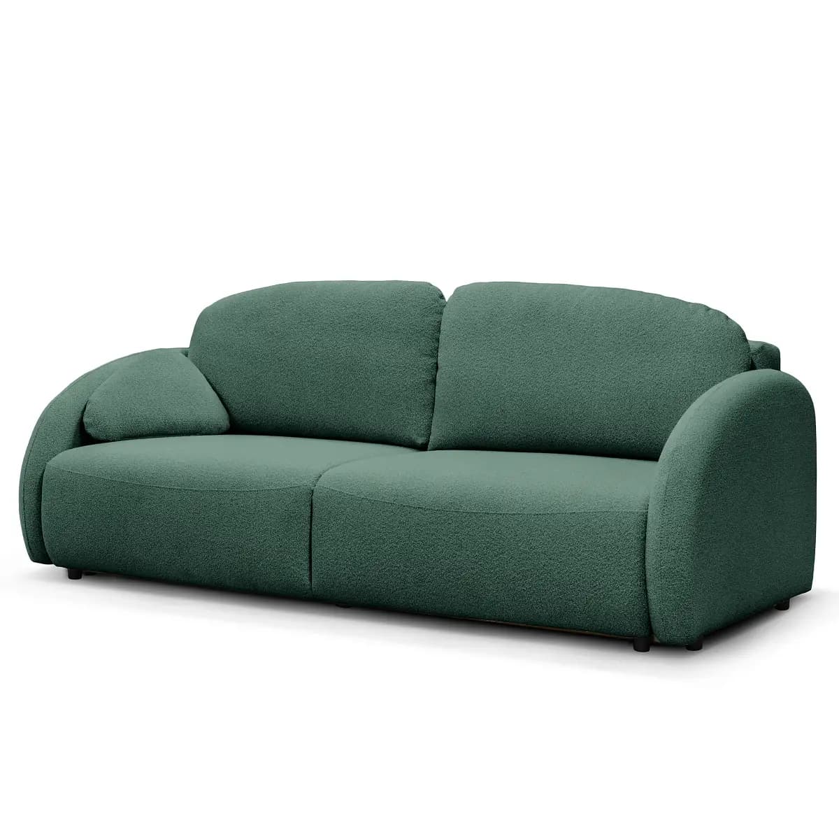 Schlafsofa mit Bettkasten Loira | Grün