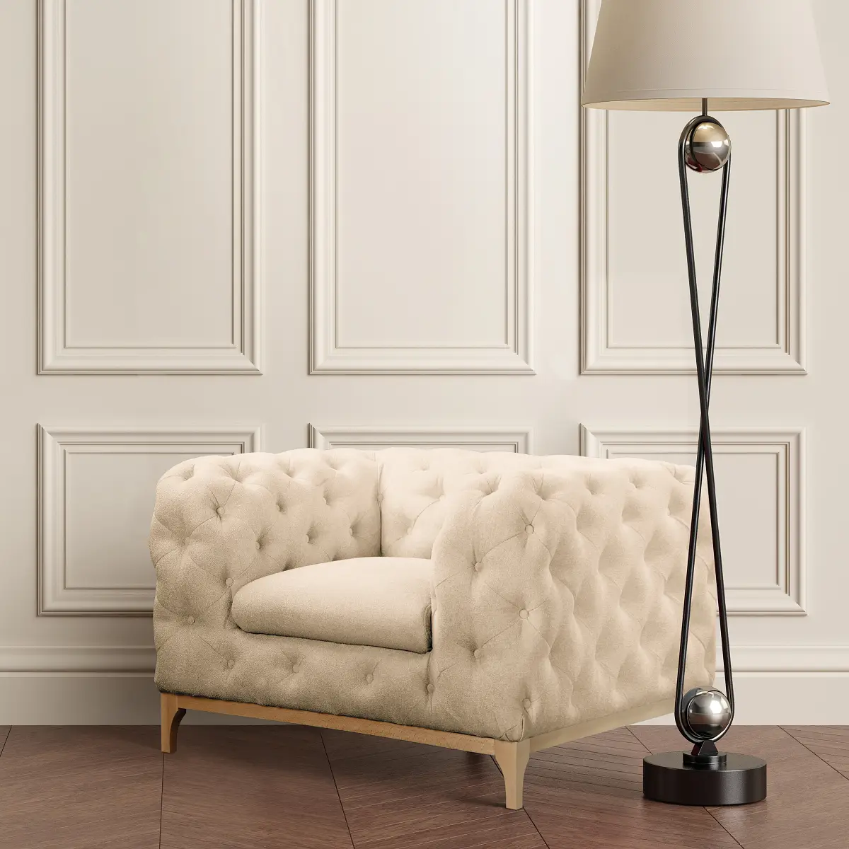 Fredriks Sessel Sideri | Beige