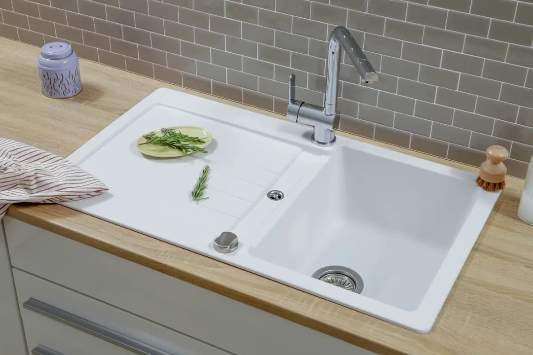 Granitspüle Austin | Weiß