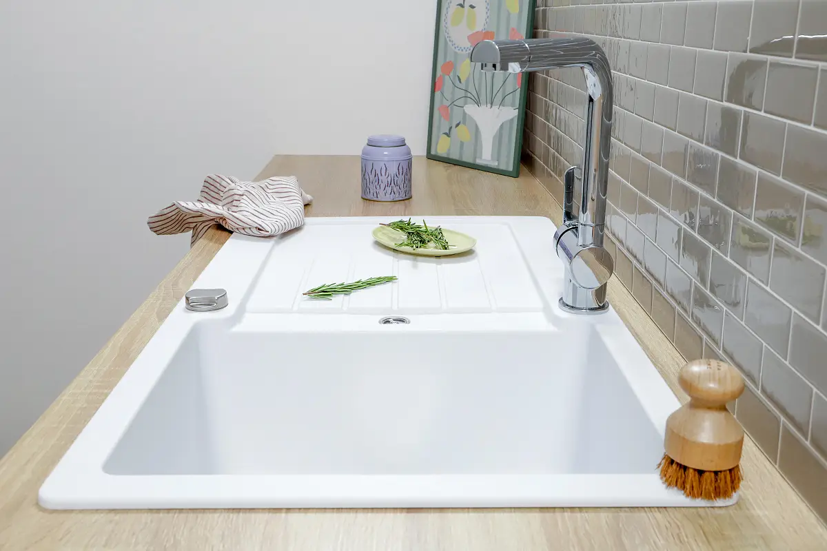 Granitspüle Austin | Weiß