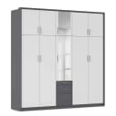 rauch Orange Drehtürenschrank Hildesheim Passepartout 230cm | Grau