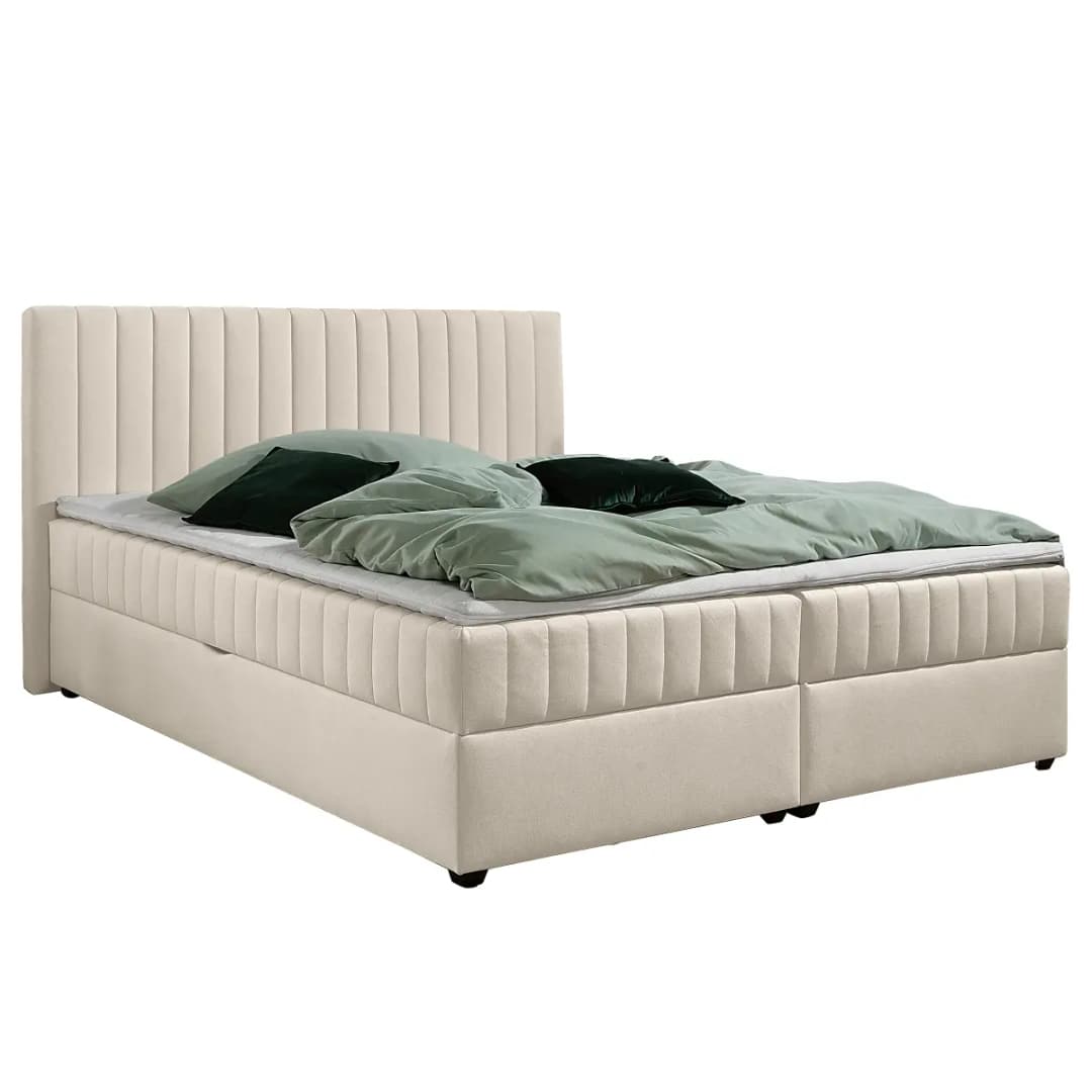 loftscape Boxbett Montericco 180 x 200cm Webstoff Ramse Beige H2