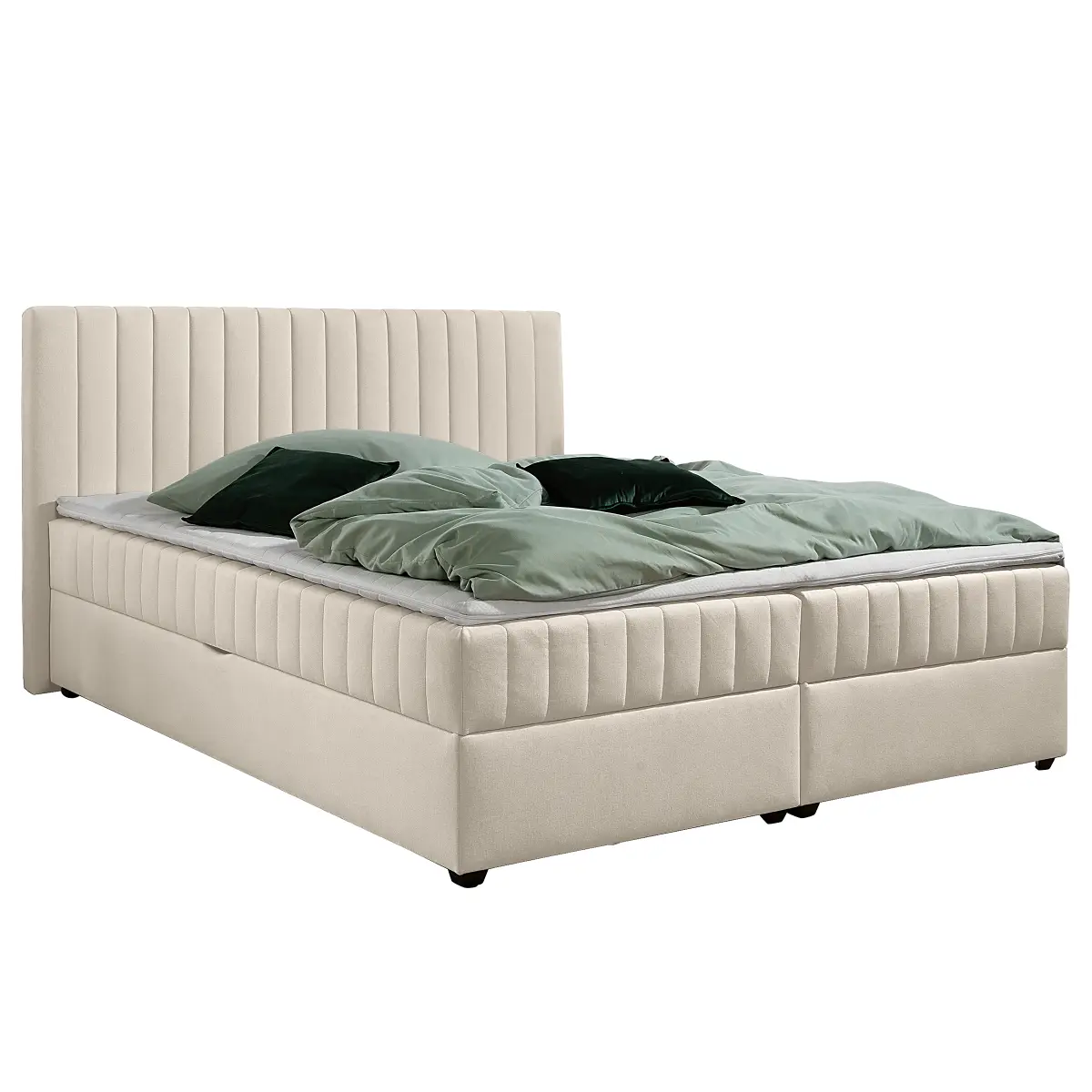 loftscape Boxbett Montericco 180 x 200cm Webstoff Ramse Beige H2