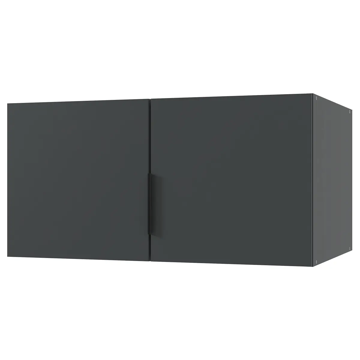 Schrankaufsatz Modena 80cm Schwarz/Graphit Spanplatte. Foliert