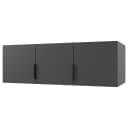 Schrankaufsatz Modena 120cm Schwarz/Graphit | Schwarz
