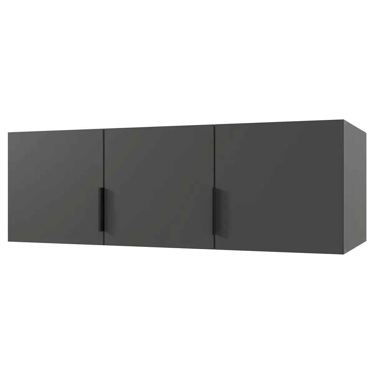 Schrankaufsatz Modena 120cm Schwarz/Graphit | Schwarz