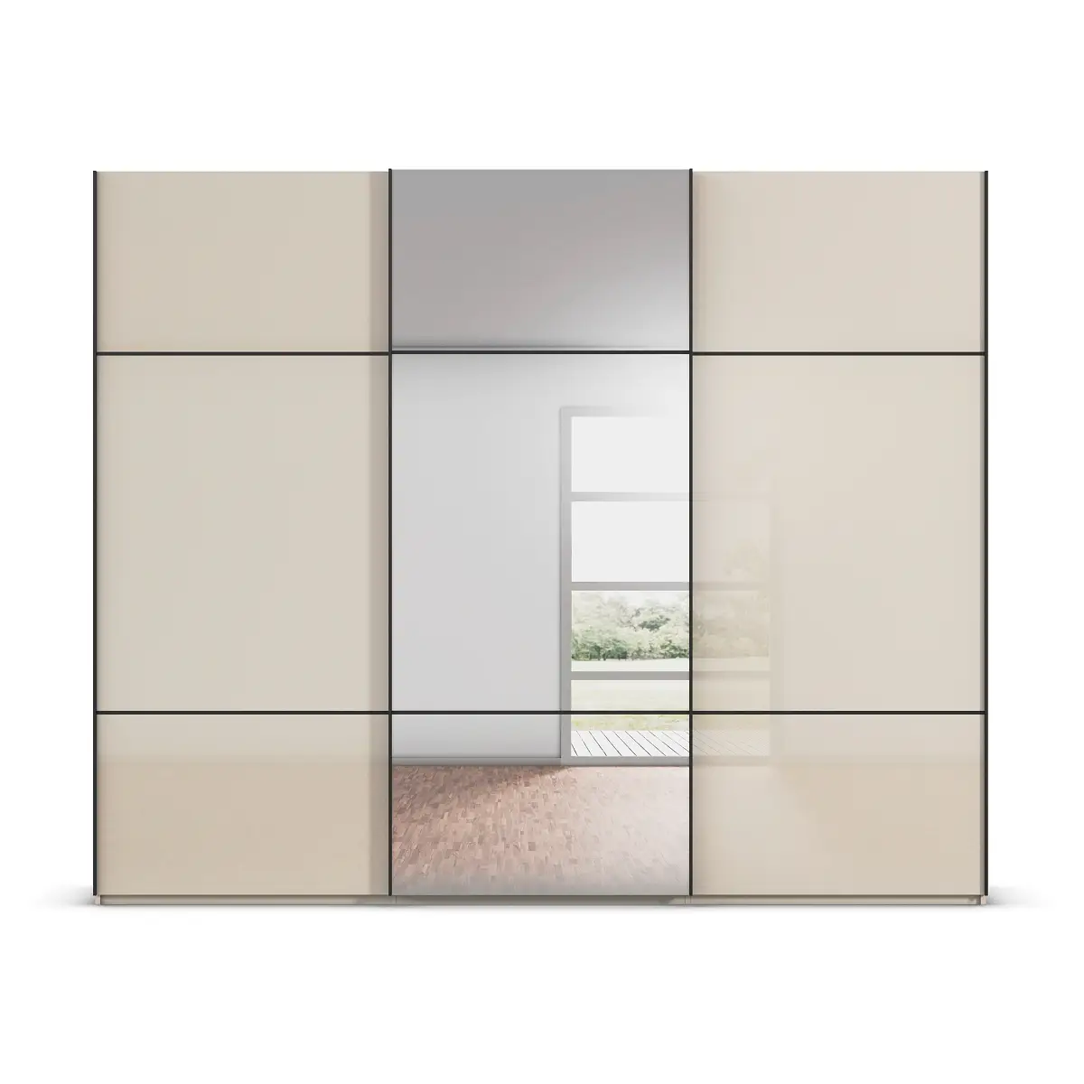 rauch Orange Schwebetürenschrank Covalo | Beige