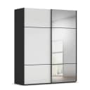 Schwebetürenschrank Covalo | Schwarz