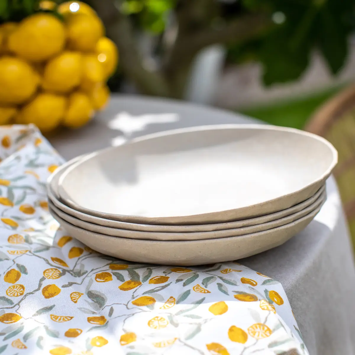 Speiseteller Tief Plate | Beige