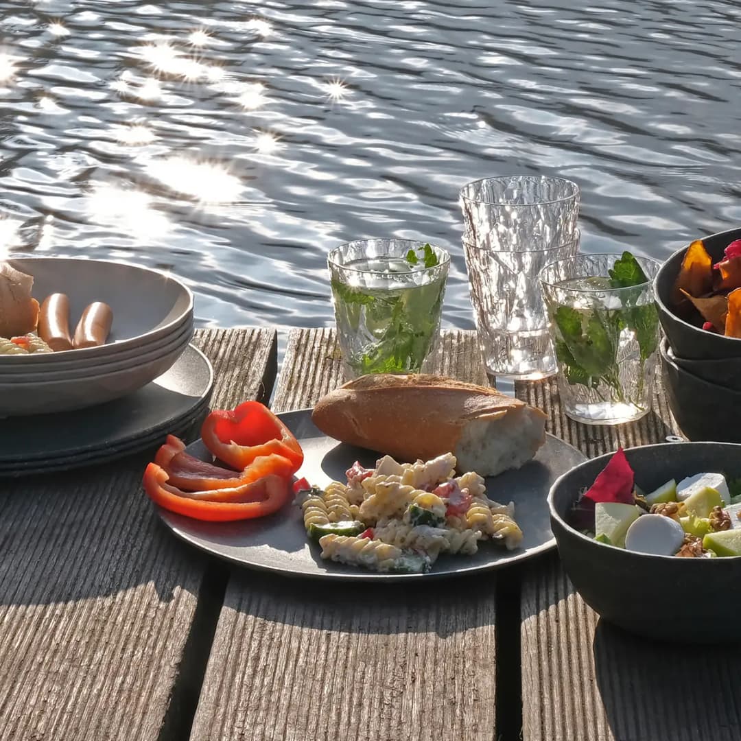 Speiseteller Flach Plate | Grau