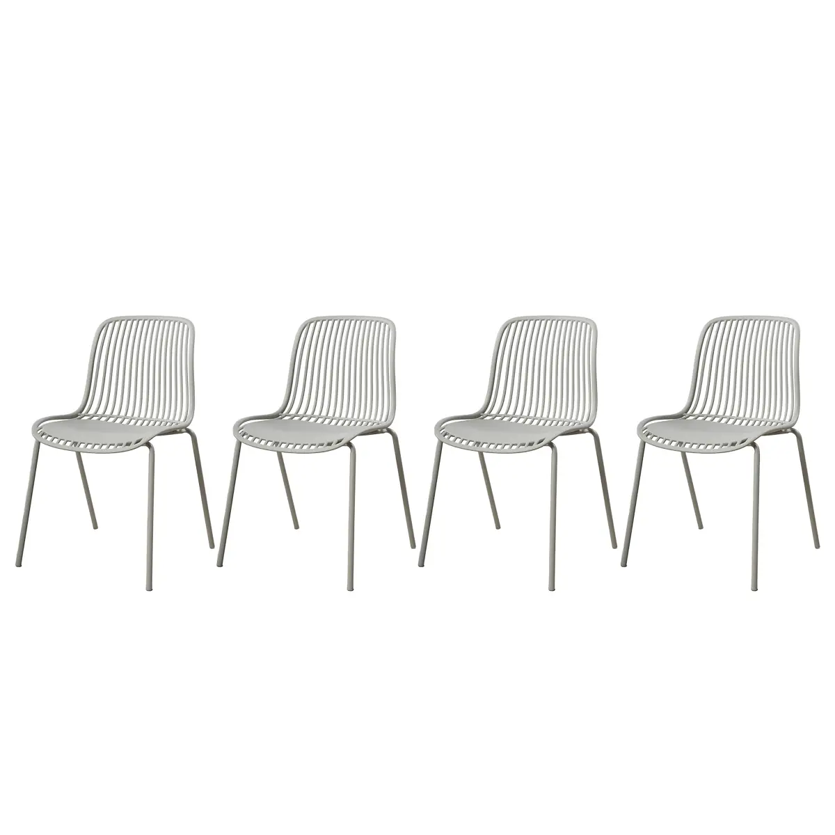 Gartenstuhl Silivi 4er-Set | Beige