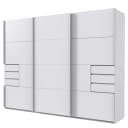 Schwebetürenschrank Bangkok 270cm Weiß/Weiß | Weiß