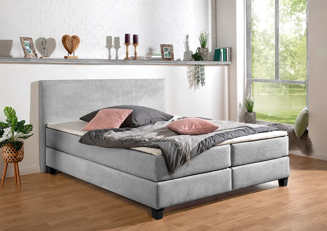 Boxspringbett Quintell | Grau