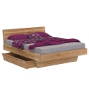 Neue Modular Furniertes Bettgestell Natura Matino 160 x 200cm | Braun