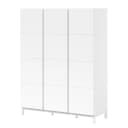 Kleiderschrank 149cm Weiß | Weiß