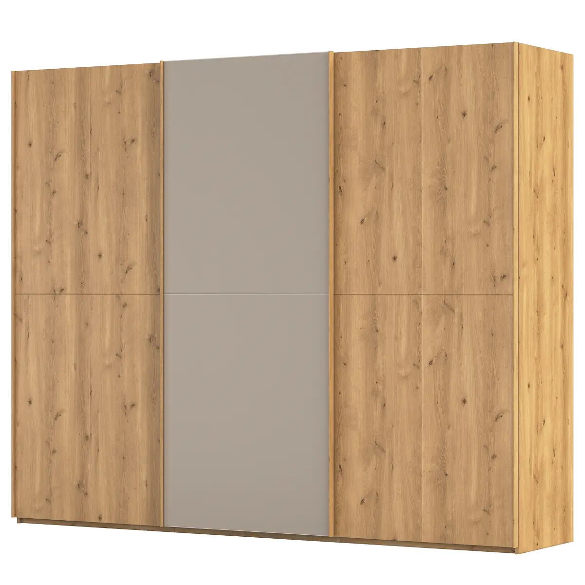 rauch Black Schwebetürenschrank Scale | Braun