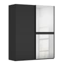 Schwebetürenschrank Scale 181cm Schwarz/Schwarz mit | Schwarz