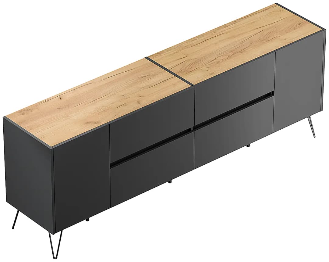 Posseik Sideboard Industrial | Mehrfarbig