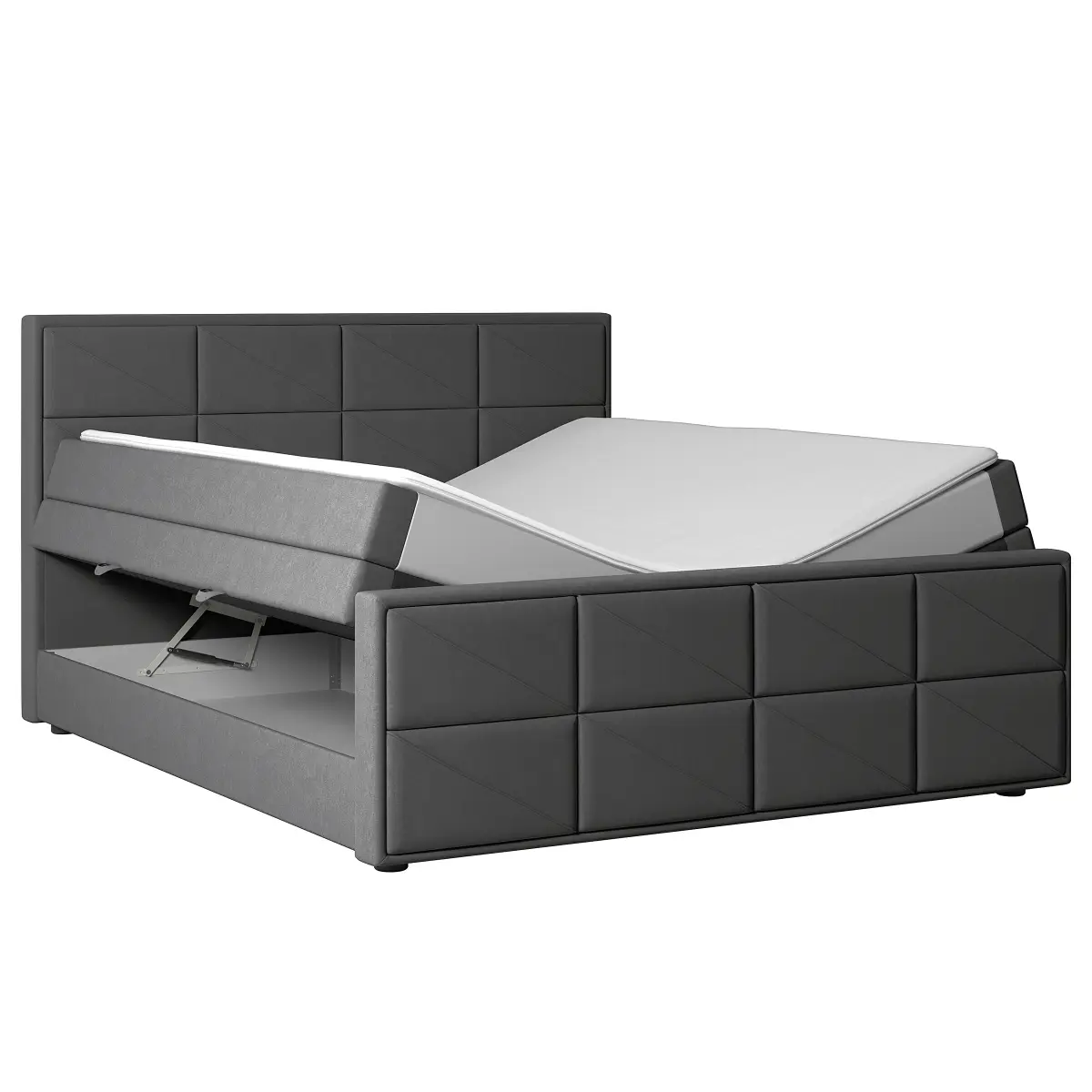 Boxspringbett Thendele | Grau