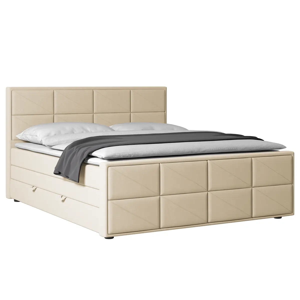 Loftscape Boxspringbett Thendele | Beige